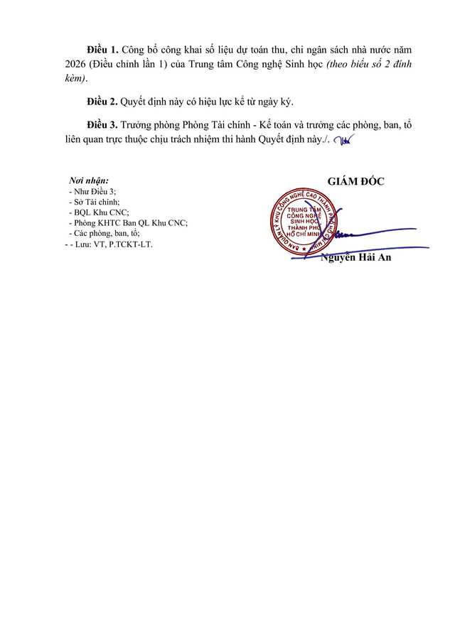 69 QĐ CNSH, cong khai du toan thu chi L1 hình ảnh 1