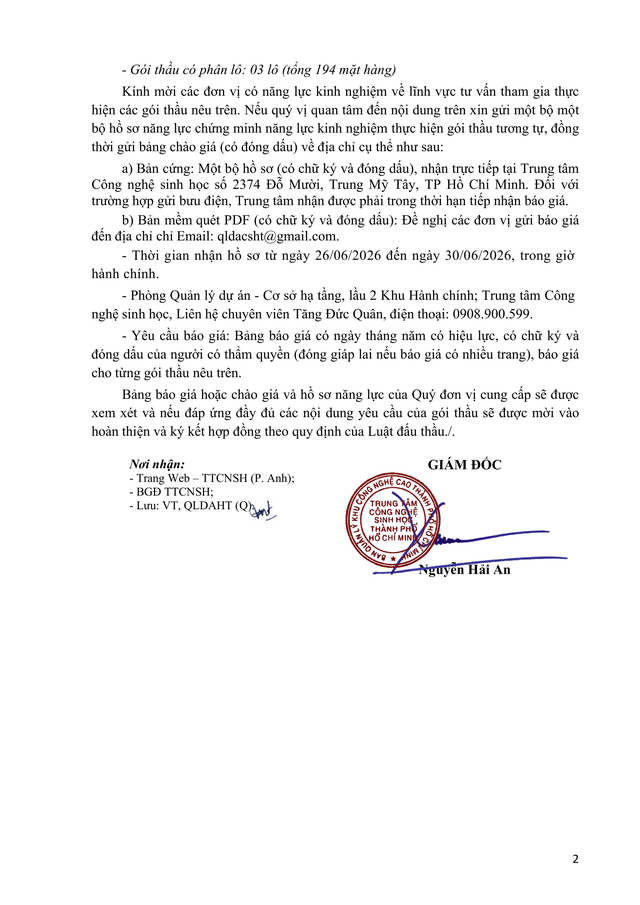441 CNSH QLDAHT, Bao gia TVTĐ HST hình ảnh 1